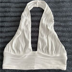 SHEIN Textured White Top